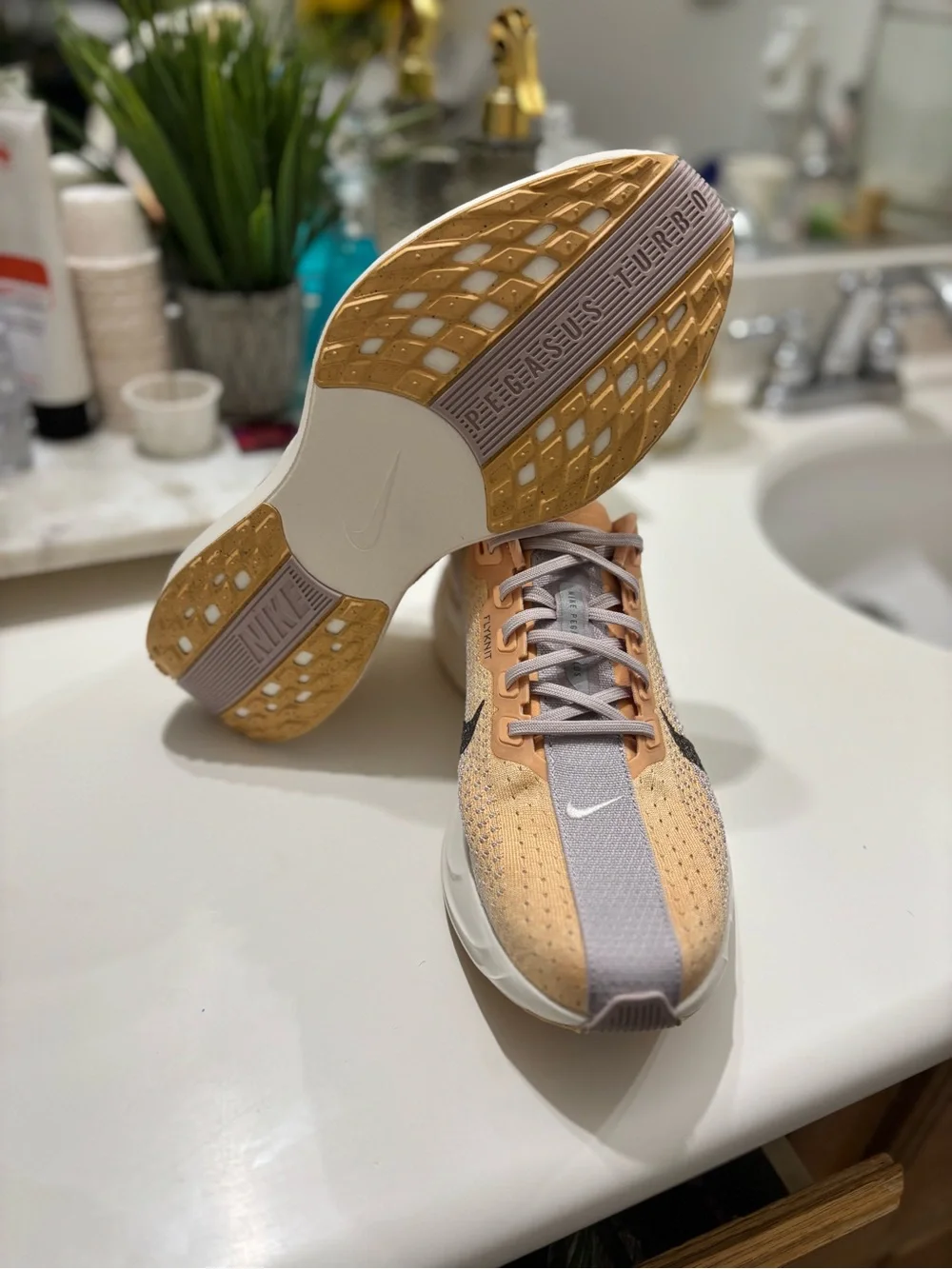 Nike ZoomX Pegasus Plus Size 11 Women’s Orange Chalk Cave Stone New FQ7261-702